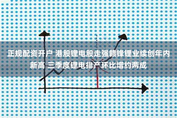 正规配资开户 港股锂电股走强赣锋锂业续创年内新高 三季度锂电排产环比增约两成